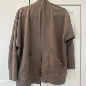 Prana Heathered Mocha Yoga Open Cardigan size medium